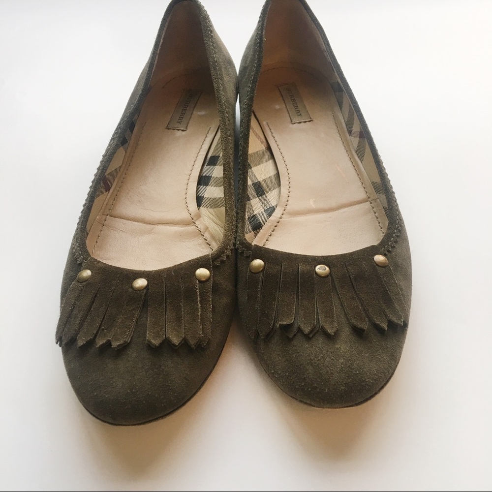 Burberry Suede Flats